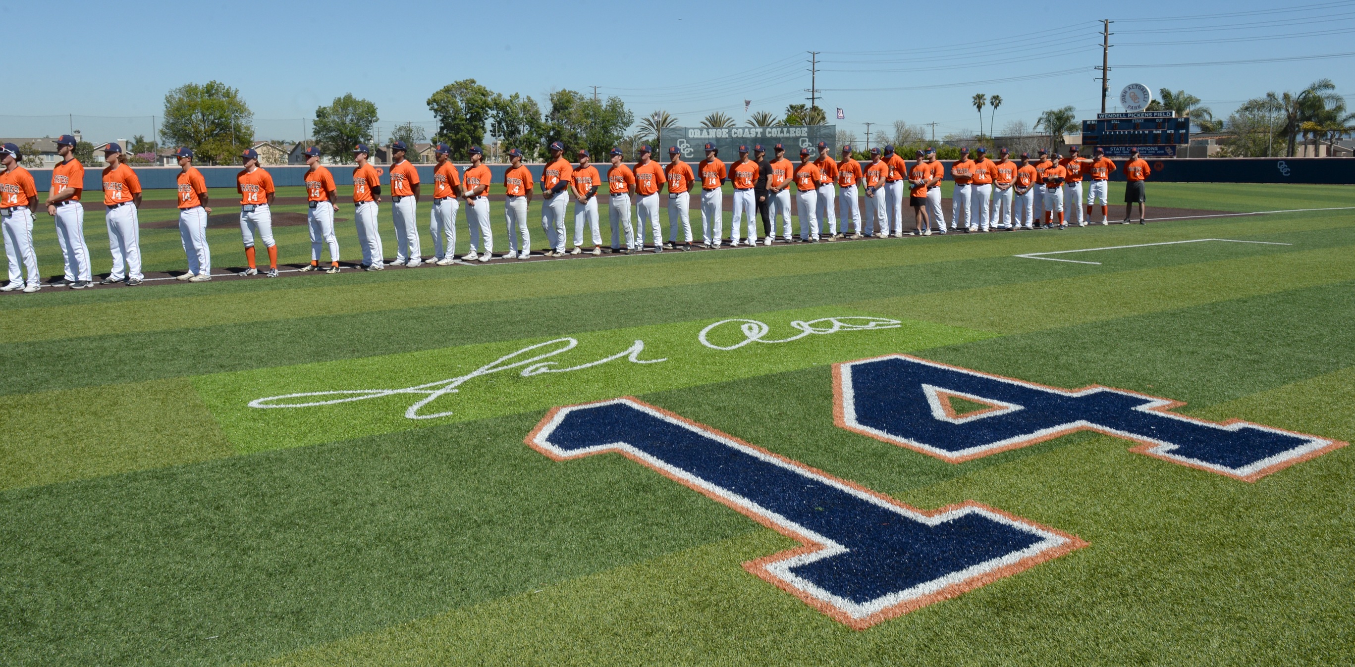 Pirates hang "14" on Lasers on "14" Day