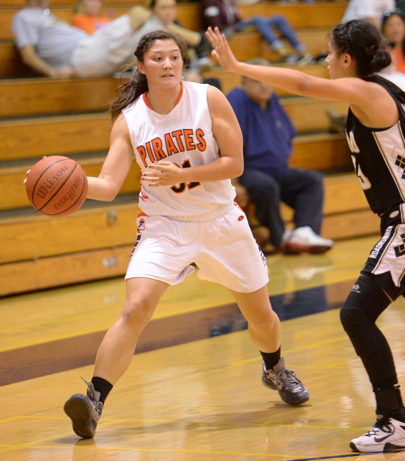 Rodriguez, Little come up big for Pirates in 56-50 win over Lasers