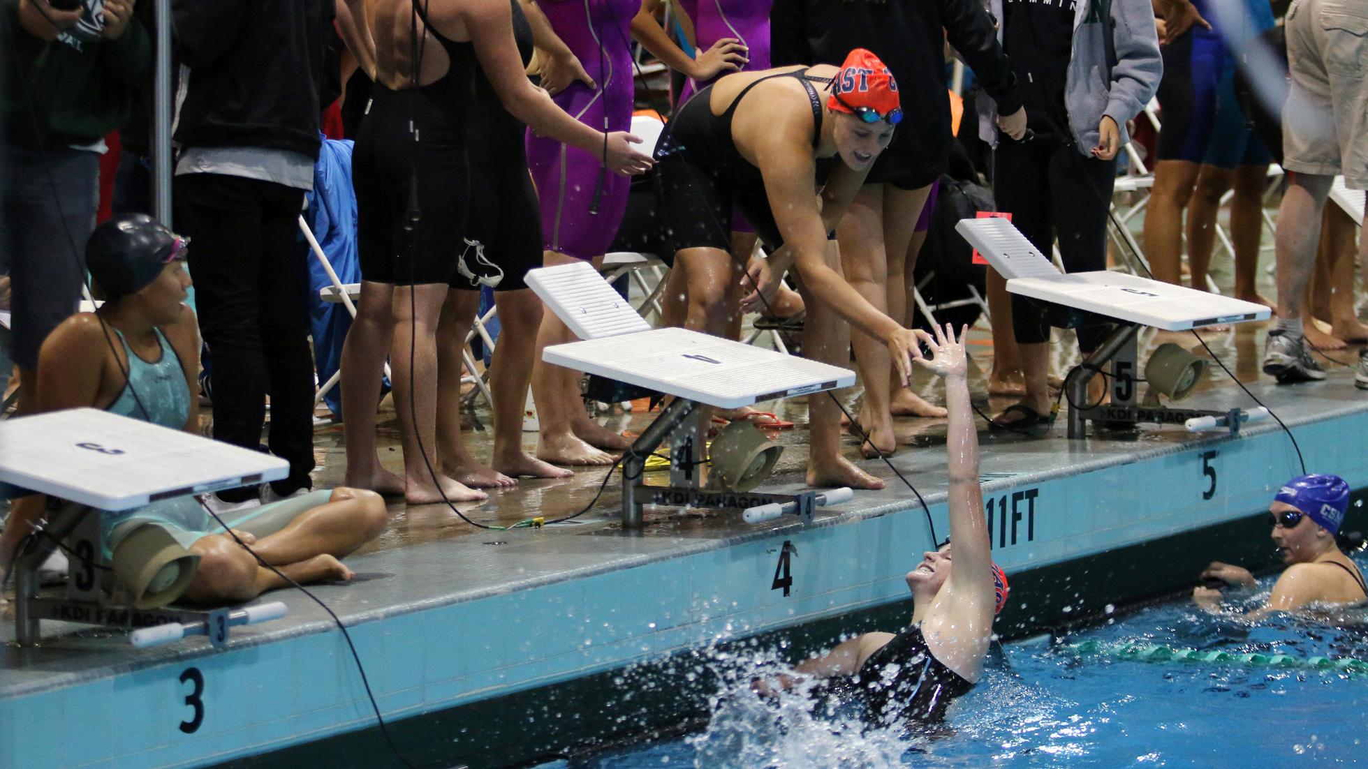 Pirates roll to five state swim titles in Day 1 of State Championships